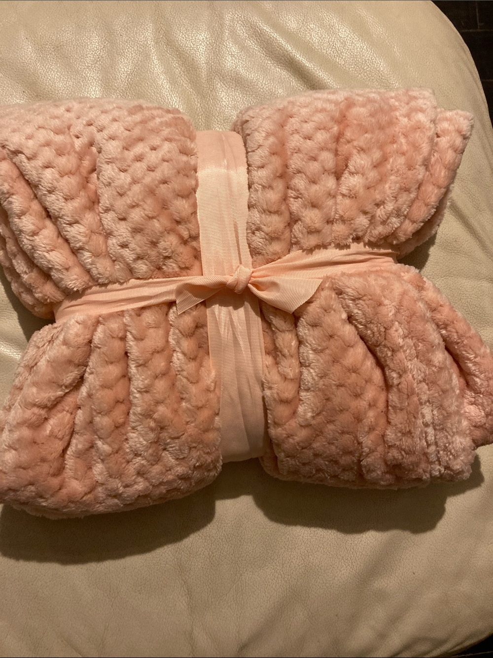 Pink Plush Throw Blanket